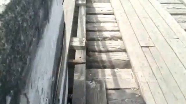 Закрытый подвесной мост через р.Катунь смотреть онлайн