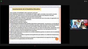 Proceso de levantamiento de la estadística 911, fin de Ciclo Escolar 221-2022 e inicio del 2022-202