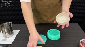 Силиконовая форма для гипса, свечи, кашпо «Элит 150». Молд для подсвечника из гипса и бетона.