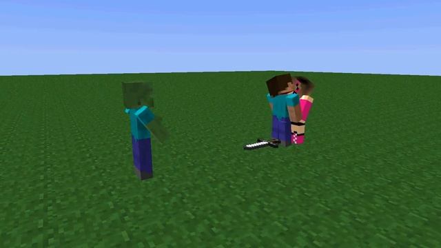 minecraft movieмайнкафт мульт поцелуй