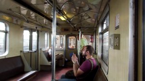 полутёмный вагон 81-714.5М № 1295, Ольховая - Саларьево. Июнь 2019 год