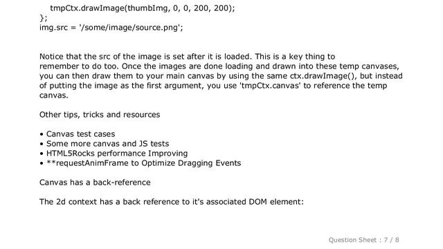 JavaScript : HTML5 Canvas Performance and Optimization Tips, Tricks and Coding Best Practices