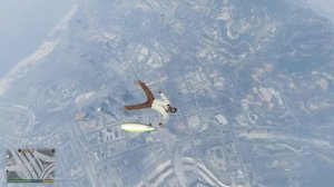 Прыжок с дирижабля в gta 5 на playstation 4