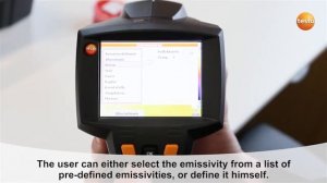 testo 875i - Step 07 - How to Set the emissivity and reflective temperature