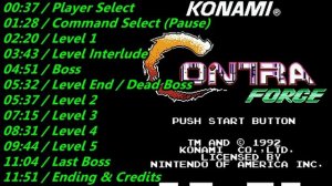 Nes: Contra Force Soundtrack