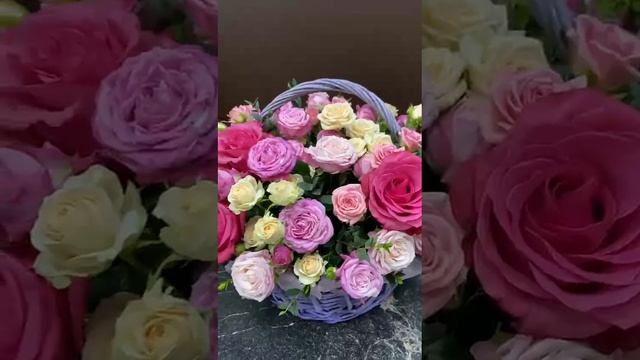 Корзина цветов от maxflorabuket.ru доставка цветов по Раменскому району и Раменскому