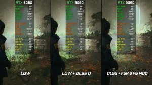 Alan Wake 2: FSR 3 Frame Generation Mod + DLSS - RTX 3060