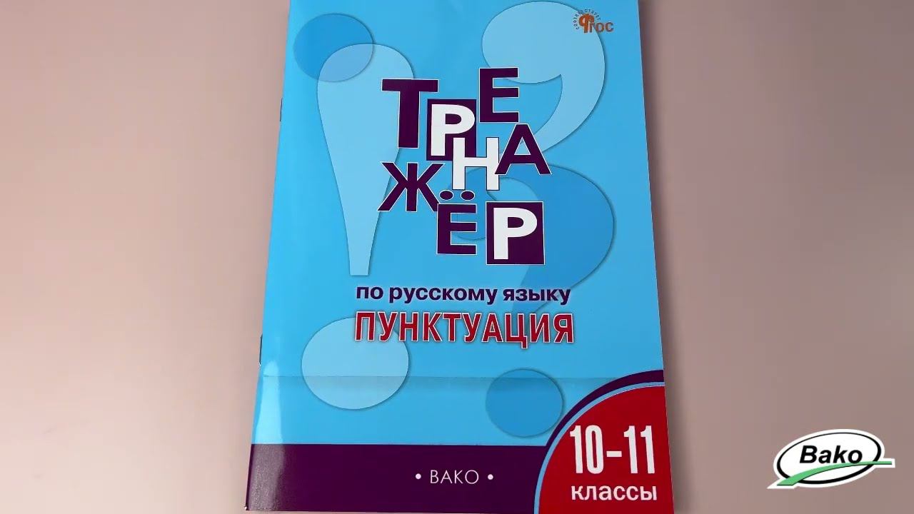 Тренажёр по русскому языку: пунктуация. 10–11 классов