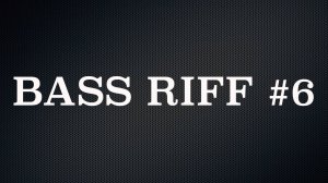 Bass Riff #6 - Slap Bass (105 bpm) + Tabs