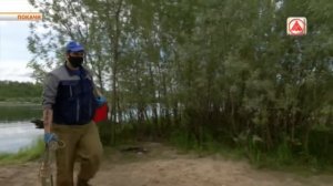 Отбор проб воды с водоёмов вблизи производственных объектов ТПП "Покачевнефтегаз".