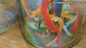 Кабачки по-Корейски на зиму, Вкусный Рецепт заготовки Обалденный Рецепт Кабачки по Корейски