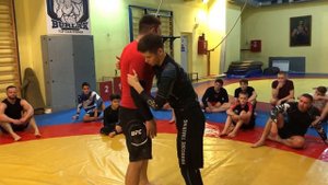 Тренировка по греко-римской борьбе