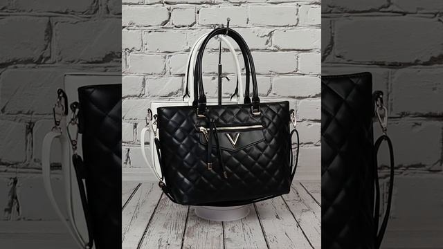 Сумка женская каркасная №WCS7. Помещается папка формата А4. Обзор 360° смотреть онлайн