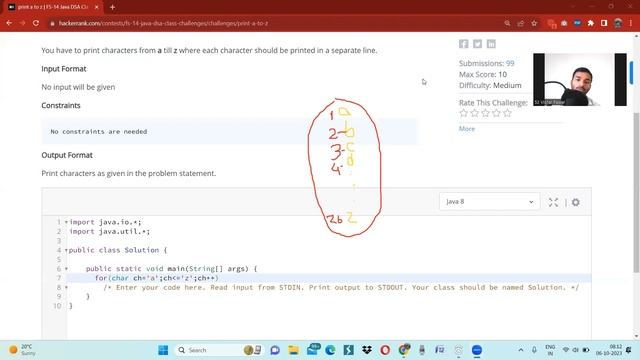 Java Programing Course: Print Upper Case And Lower Case Character Line by line.. смотреть онлайн