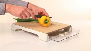 Разделочная доска VacuVin Cutting Board Bamboo & Tray 4685260 видео  | онлайн-гипермаркет 21 vek