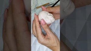 *Как лепить лицо куклы с улыбкой*