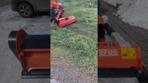 EF125 мульчерная косилка-измельчитель на минитракторе. Отзыв покупателя