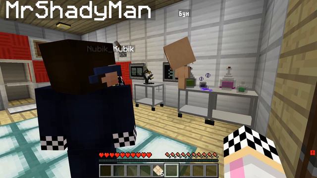 💚Подружились с СЕМЬЕЙ ГОВОРЯЩЕГО БЕНА в Майнкрафте! Нубик Кубик Леска Шеди Брок смотреть онлайн