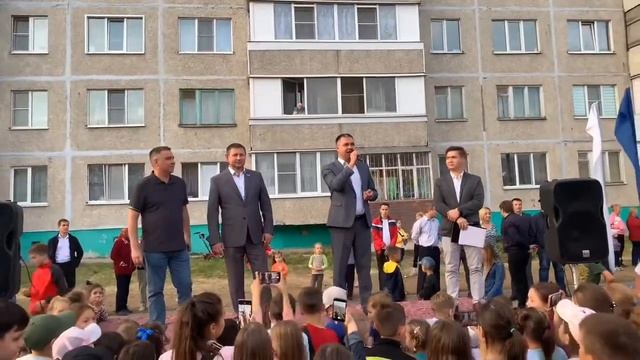Открытие деткой площадки в посёлке Новые Лапсары города Чебоксары! смотреть онлайн