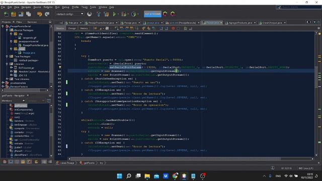Envió de datos de una bascula a JAVA haciendo uso de RS232 por el puerto COM con la librería RXTX смотреть онлайн