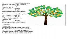 PRESENT CONTINUOUS SONG ("LEMON TREE" By FOOL'S GARDEN)