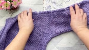 Джемпер «Барвинок» Very Peri jumper DIY #knitting