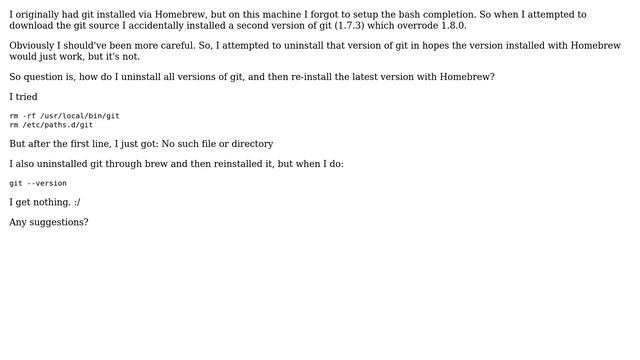 Accidentally installed two versions of git смотреть онлайн
