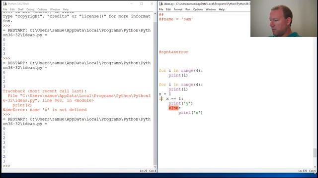 Python Basics SyntaxError