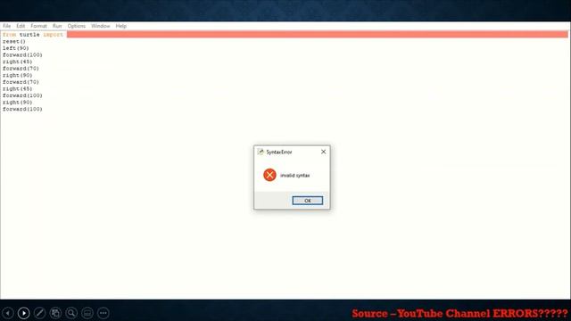Syntax errors in python