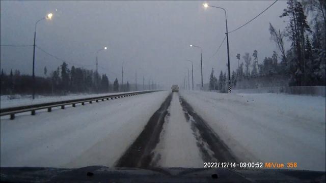 М-12. Вводный участок 1 этапа дороги (обход гг. Петушки и Лакинска) 14.12.22г 4x смотреть онлайн