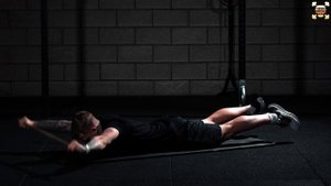 Вращение палки лёжа