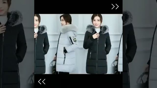 Новая зимняя парка, женская верхняя одежда, утепленная хлопковая куртка для женщин и девочек смотреть онлайн