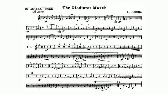 The Gladiator March: B-flat Bass Saxophone: John Philip Sousa смотреть онлайн