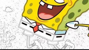 Раскрашиваем Губка Боб Весёлые Мультгерои Волшебная Раскраска для малышей
