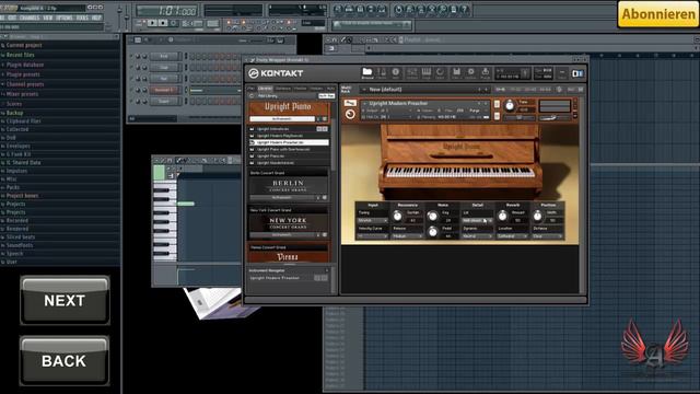 # 9 [Acoustic PIANO VST, Akustik KLAVIER Plugin] NI Komplete Ultimate A-Z & Fl Studio TUTORIAL 2013