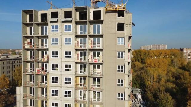 Ход строительства ЖК "Ежевика". Октябрь 2023г.
