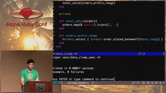 Aloha Ruby Conf 2012 Refactoring from Good to Great by Ben Orenstein смотреть онлайн