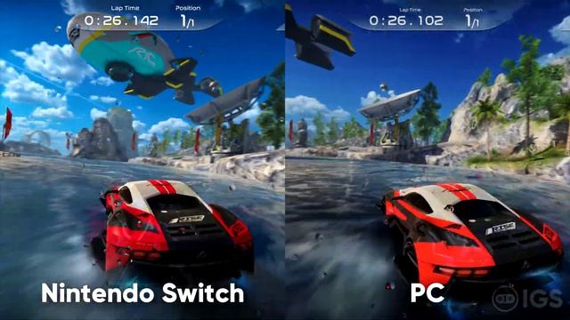 RISE: Race The Future | Nintendo Switch vs. PC 4K Gameplay смотреть онлайн
