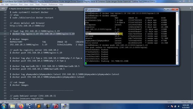 4. Registry Server dan Container Cluster dengan Docker Swarm смотреть онлайн