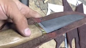 Как сшить ножны из кожи. Вариант N 2.