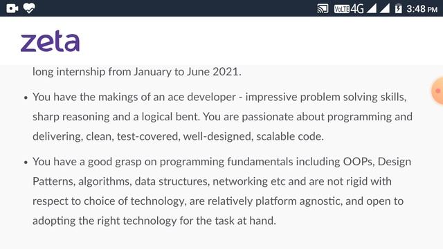 ZETA HIRING FRESHERS AS A SOFTWARE INTERN |B.E, BTECH ELIGIBLE APPLY NOW смотреть онлайн
