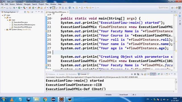 Execution Flow of static, Instance Blocks in java. смотреть онлайн