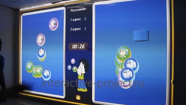 Кидалки обучалки ПДД, математика, буквы, цифры. Интерактивная стена смотреть онлайн