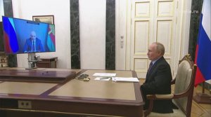 Владимир Путин  провёл рабочую встречу с губернатором Липецкой области Игорем Артамоновым