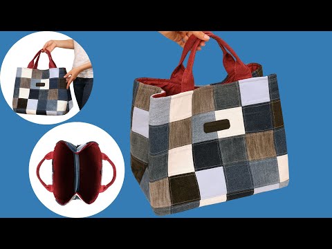 Мастер-класс как сшить сумку из старых джинсов