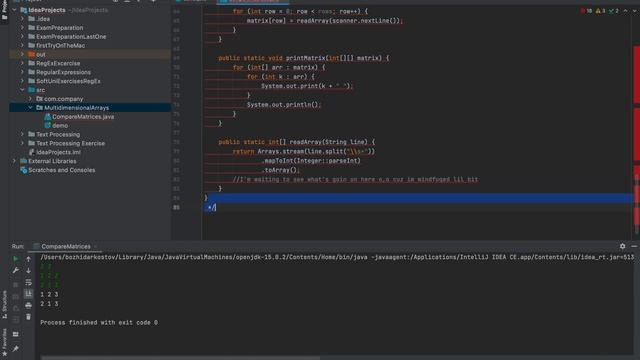 Multidimensional Arrays | Java Advanced part 2 смотреть онлайн