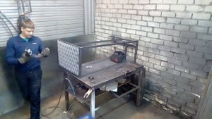 стол в стиле лофт угловой