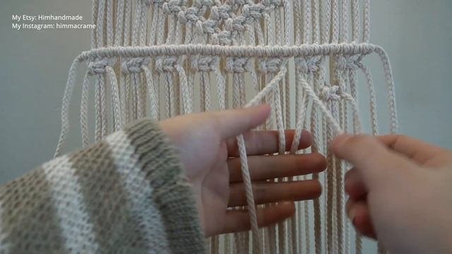 Diy An Elegant Macrame Table Runner With Some Basic Macrame Knots | Step By Step | By Him Macrame