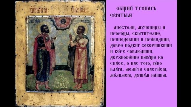 Косма́ и Дамиа́н Асийские Бессребреники Чудотворцы  мать их Преподобная Феодо́тия Тропари Песнопени