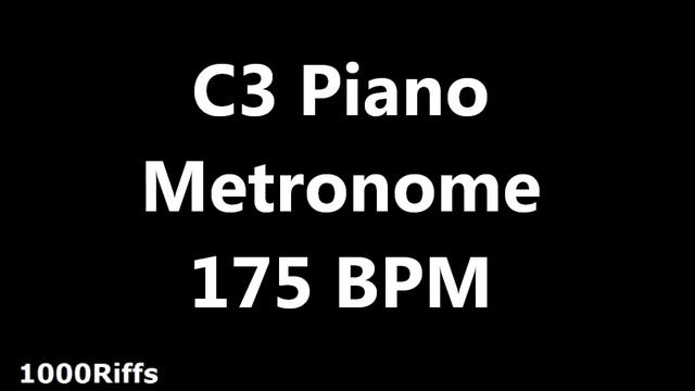 Piano Metronome C3 : 000 BPM : Beats Per Minute смотреть онлайн